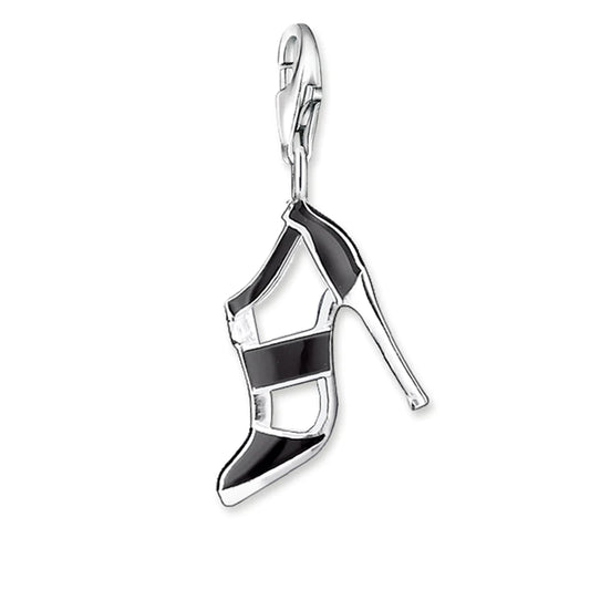 Charm Pendant "Black High Heel"