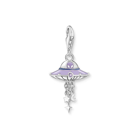 Violet UFO Charm Pendant