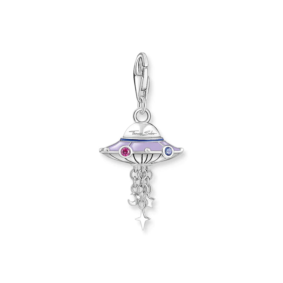 Violet UFO Charm Pendant