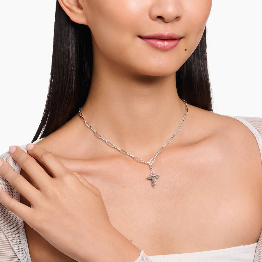 Violet UFO Charm Pendant