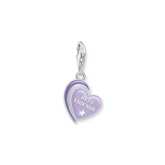 Violet Best Friends Charm Pendant