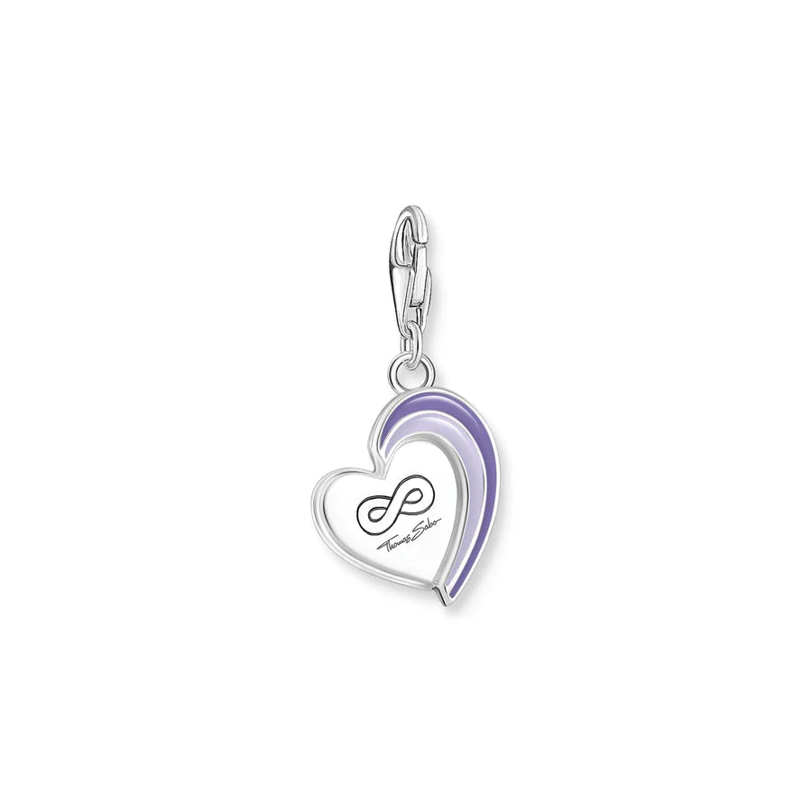 Violet Best Friends Charm Pendant