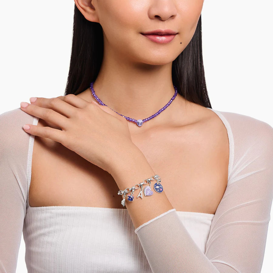 Violet Best Friends Charm Pendant