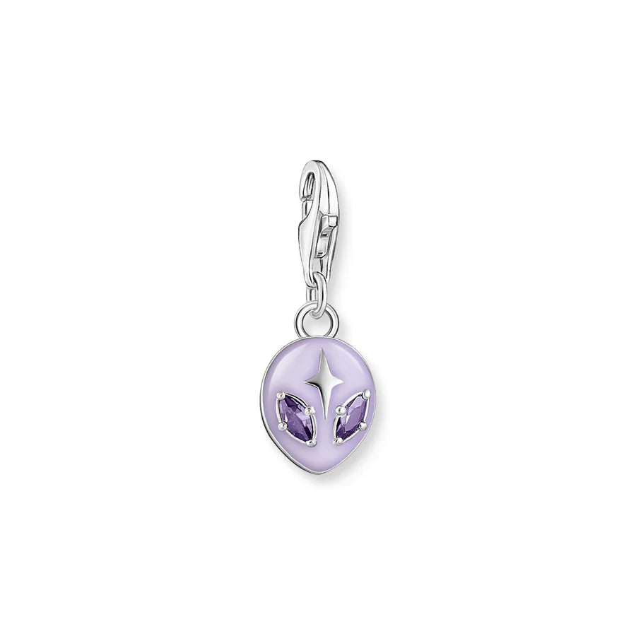 Purple Alien Charm Pendant
