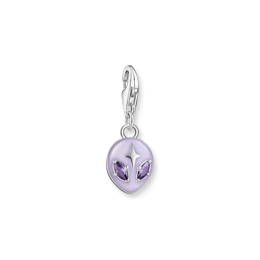 Purple Alien Charm Pendant