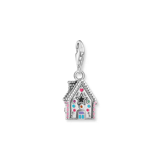 Silver Charm Gingerbread House With Colourful Stones
