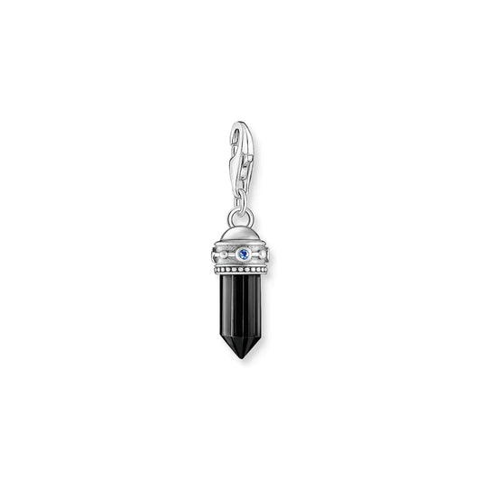 Onyx Hexagon Charm Pendant With Colourful Stones
