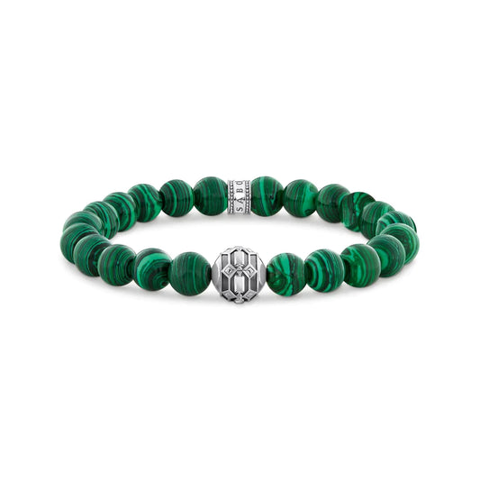 Malachite Bead Bracelet