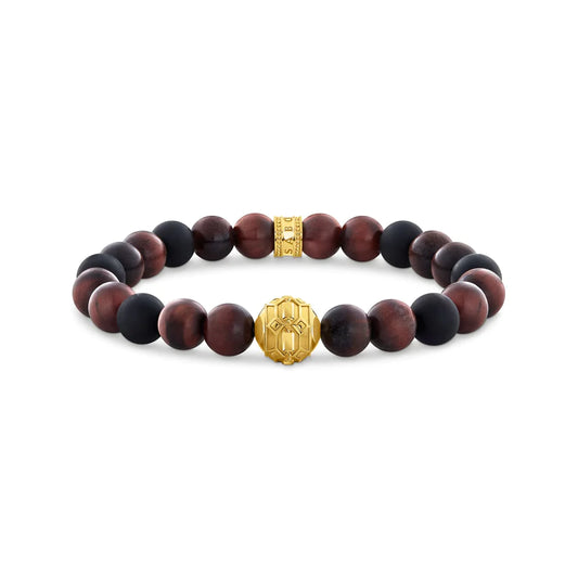 Red Tiger's Eye Bead Bracelet