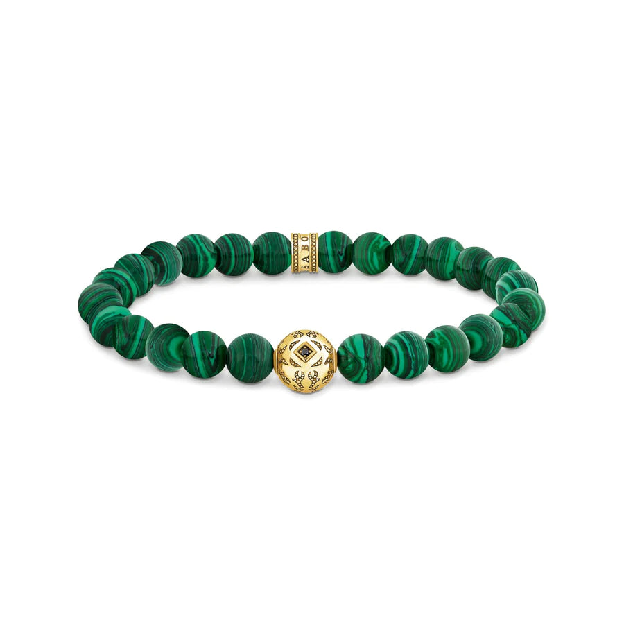 Rebel Wolf Malachite Bracelet