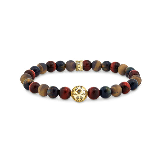 Red Tiger's Eye Bead Bracelet
