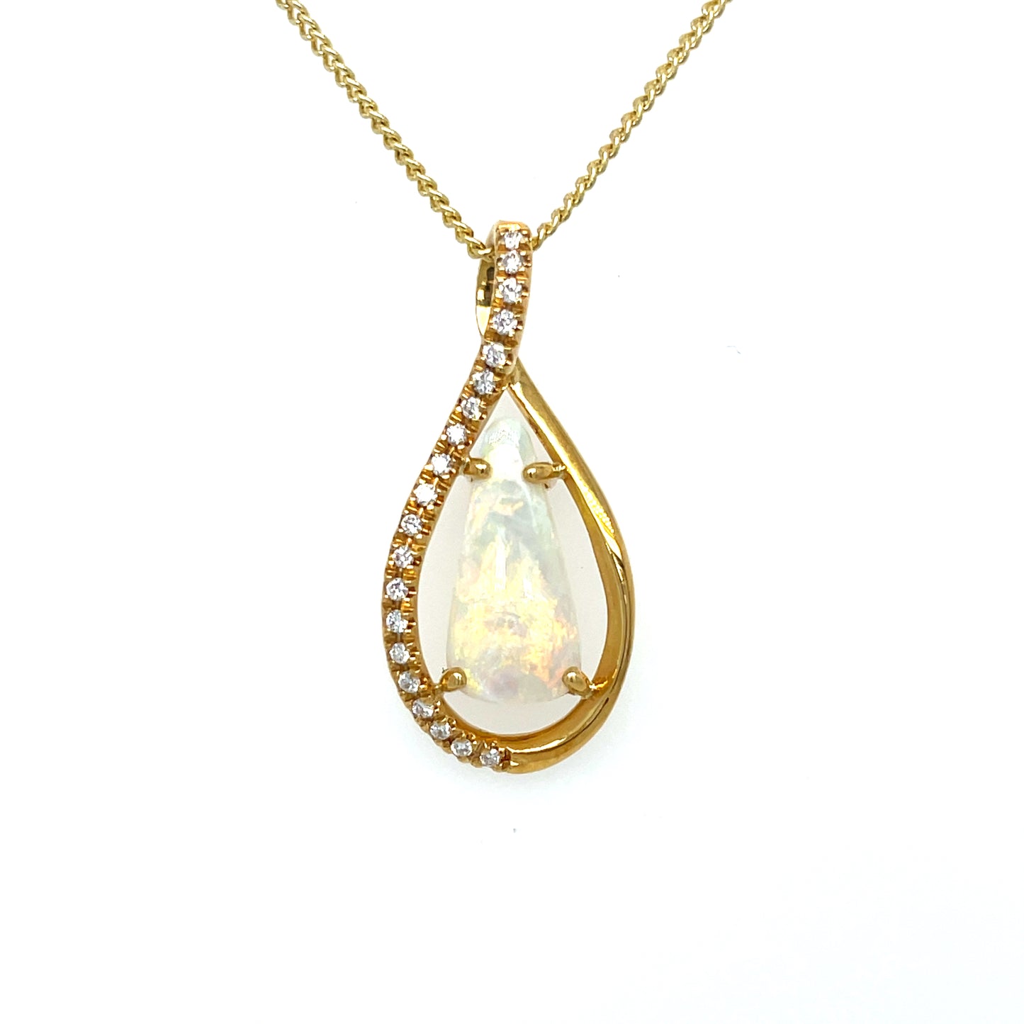 Natural Crystal Opal Pendant
