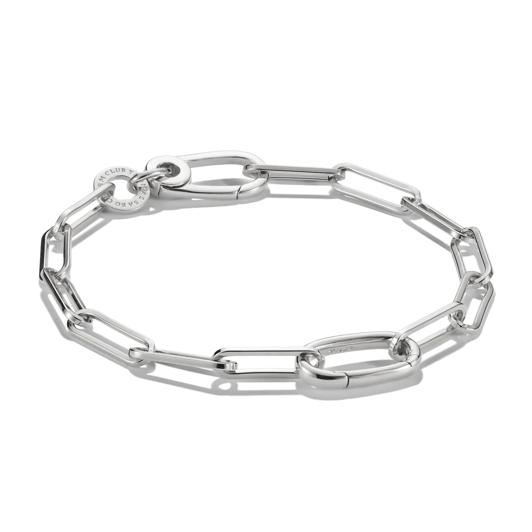 Connect Charm Bracelet Paperclip Silver