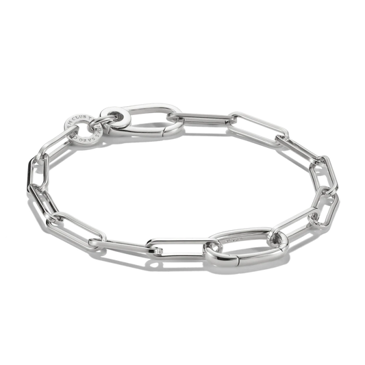 Connect Charm Bracelet Paperclip Silver