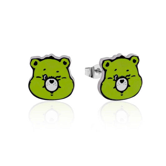 ECC Care Bears Good Luck Bear Enamel Stud Earrings