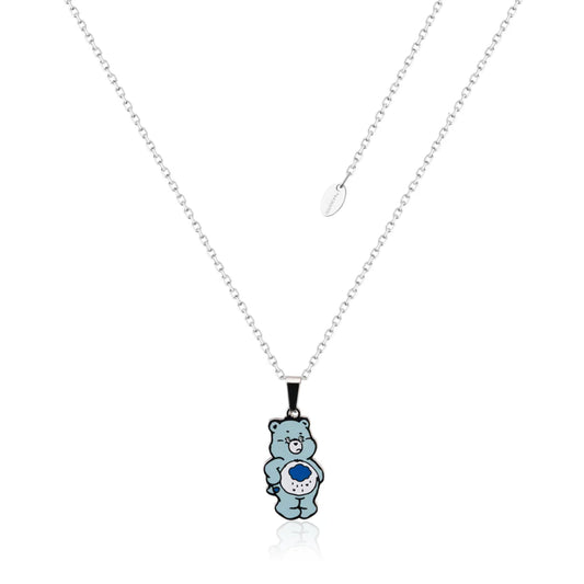 ECC Care Bears Grumpy Bear Belly Badge Enamel Necklace