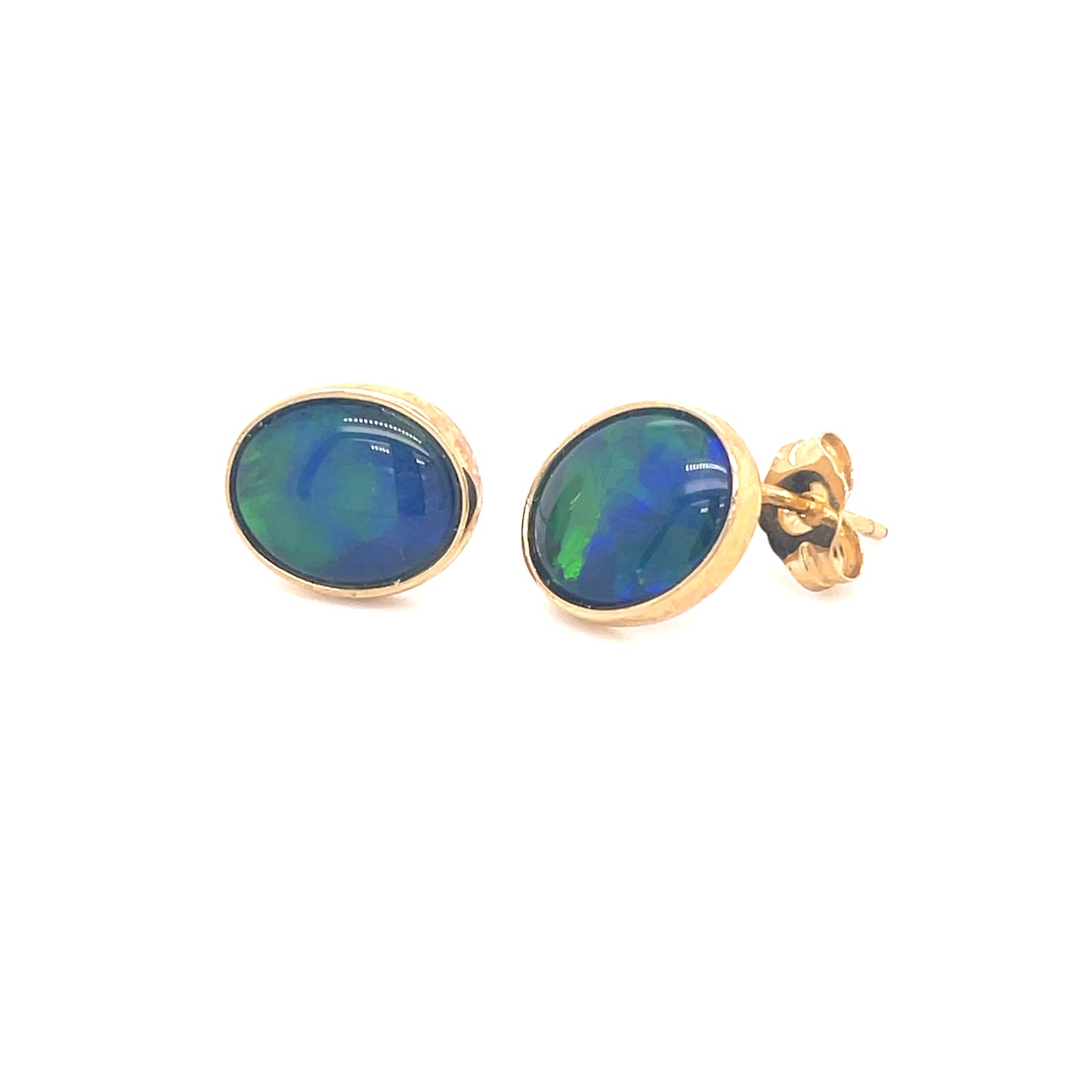 Natural Opal Stud Earrings
