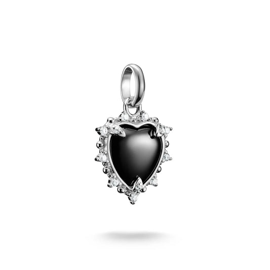 Black Vintage Heart Pendant