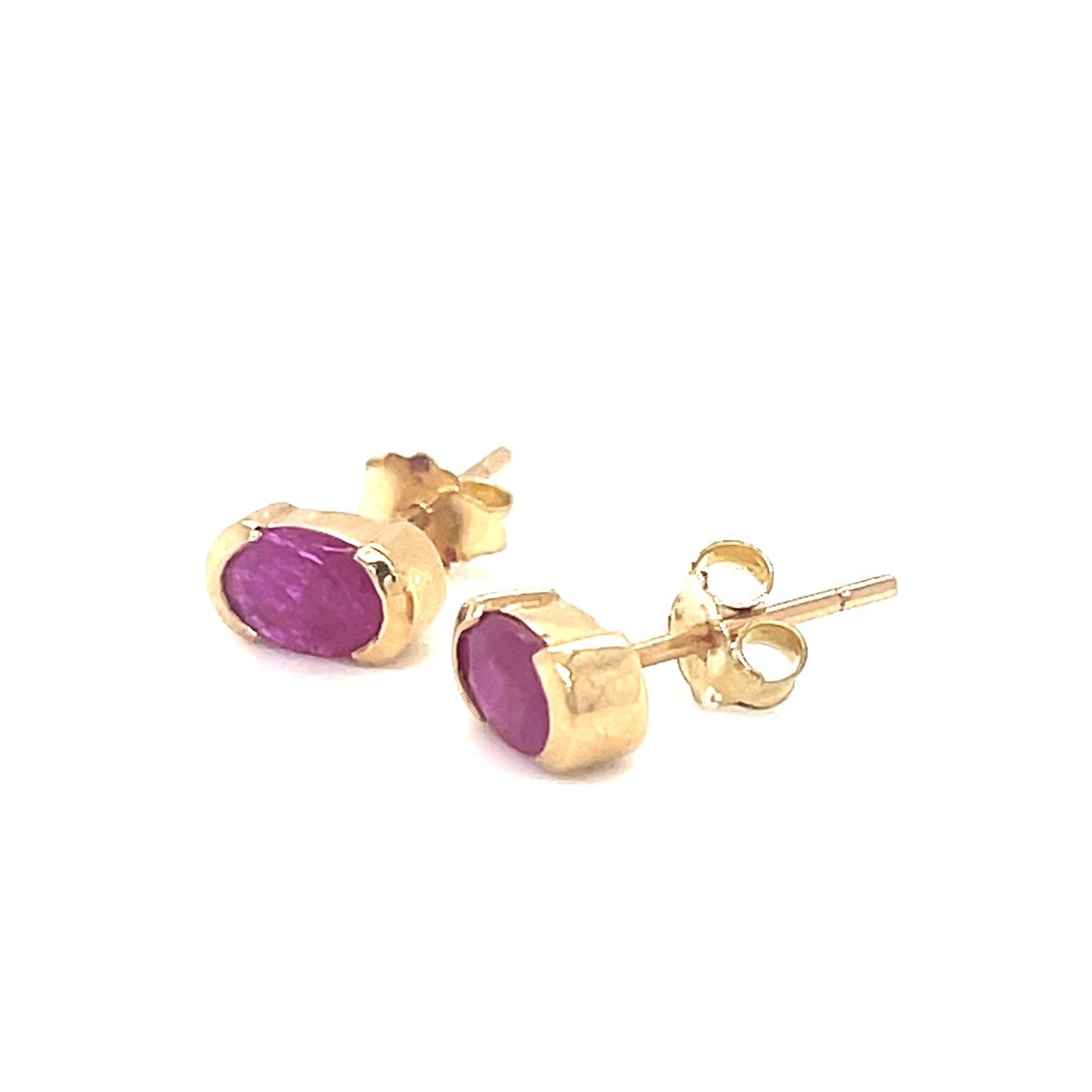 Natural Ruby Stud Earrings