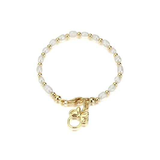 Disney Precious Metal Minnie Mouse Pearl Bracelet