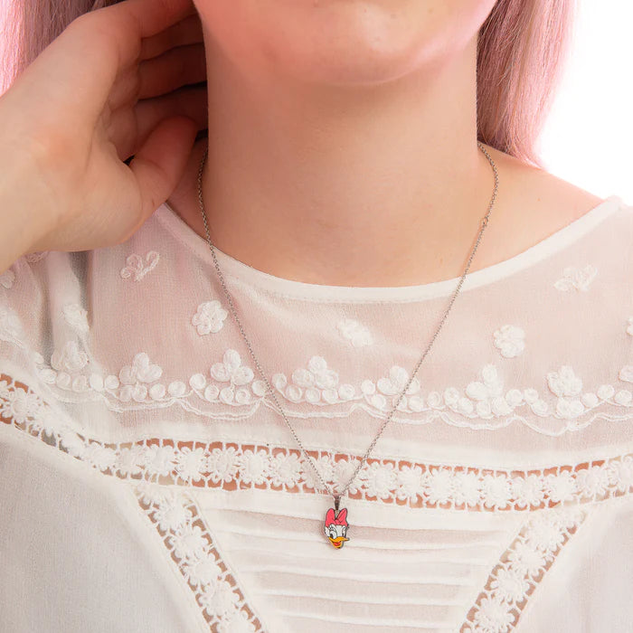 ECC Daisy Duck Enamel Necklace