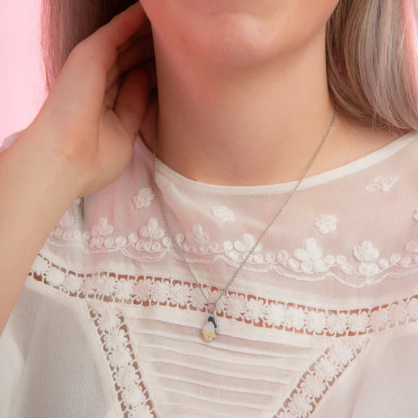 ECC Donald Duck Enamel Necklace
