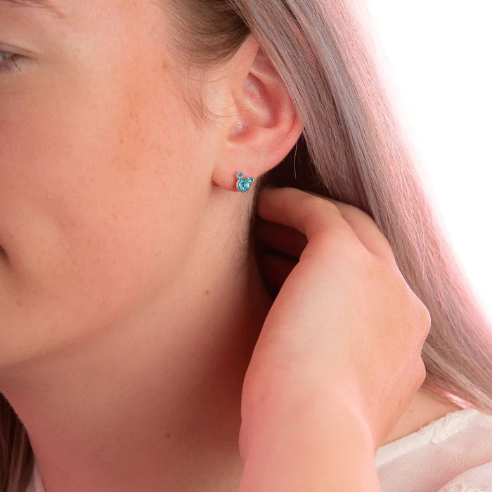Mickey Mouse Birthstone Stud Earrings