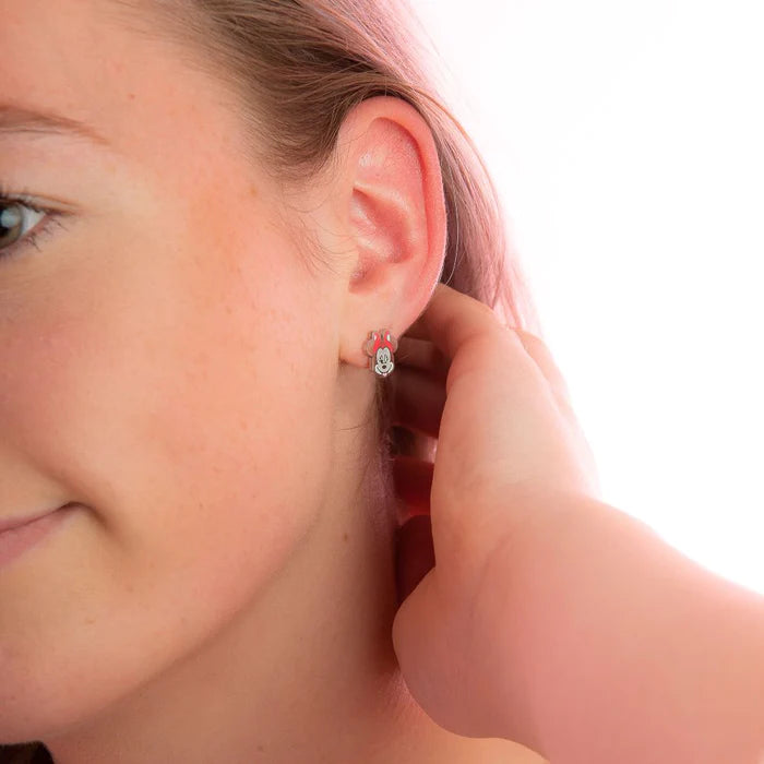 ECC Minnie Mouse Enamel Stud Earrings