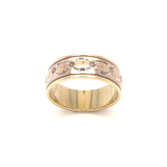 Men's Three-Toned Dress Ring