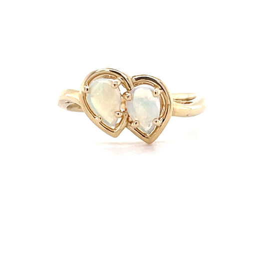 Natural Crystal Opal Dress Ring