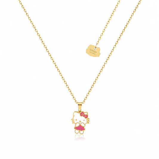 ECC Sanrio Hello Kitty Pink Dress Necklace