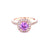 Natural Pink Sapphire & Diamond Ring