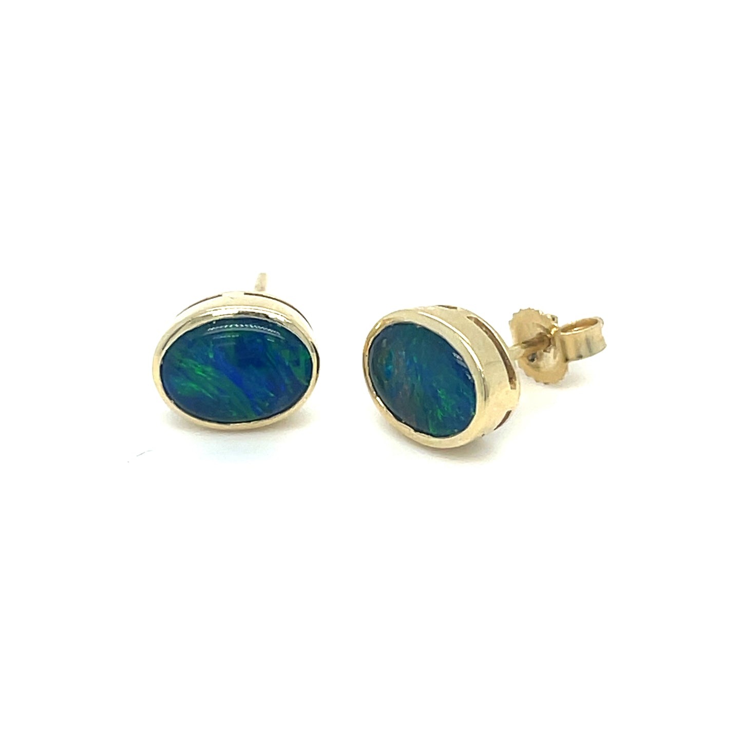 Natural Opal Stud Earrings