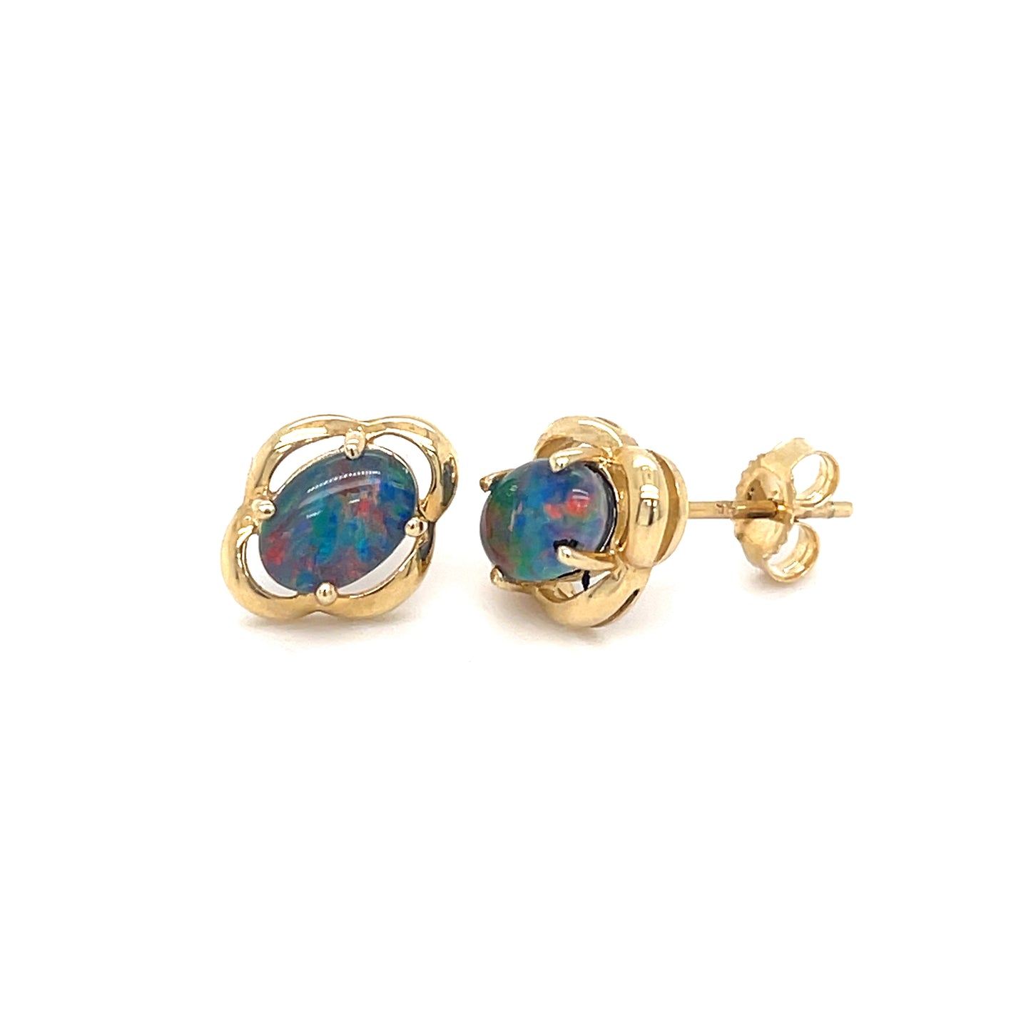 Natural Opal Stud Earrings