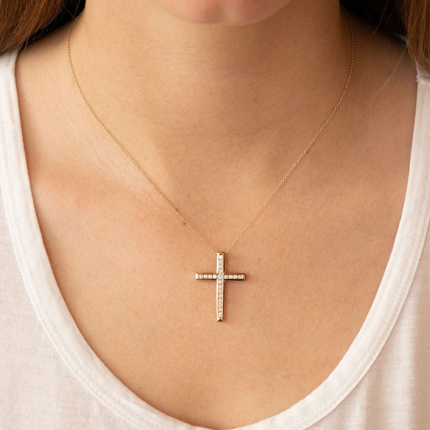 Diamond Cross Pendant