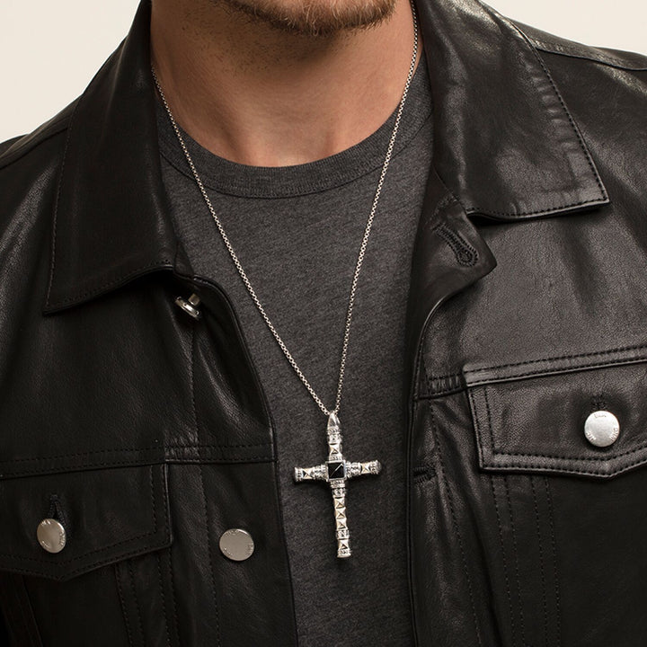 Pendant "Ethnic Cross Black"