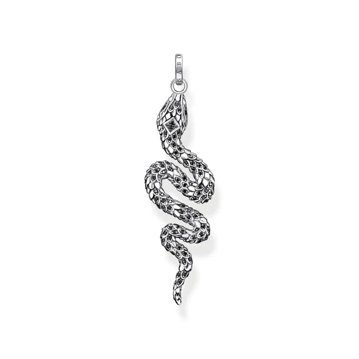 Pendant Blackened Snake