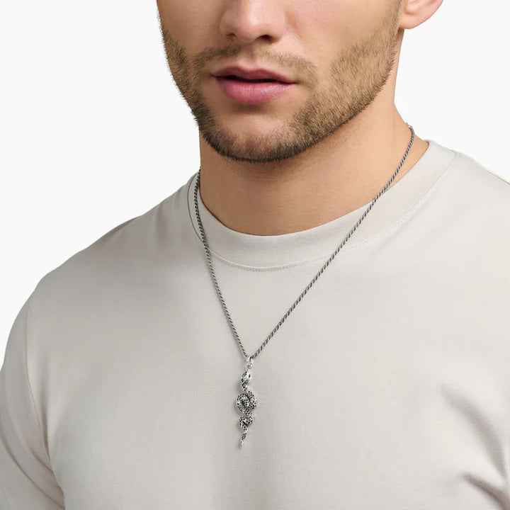 Pendant Blackened Snake