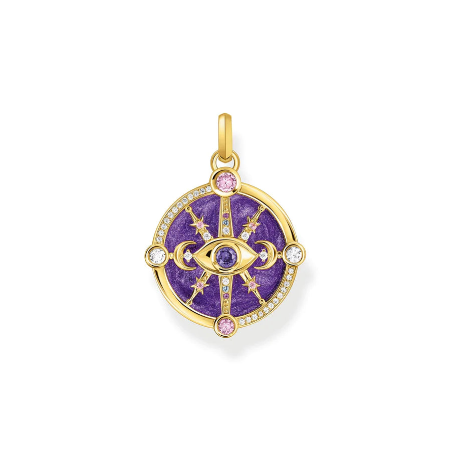 Cosmic Pendant With Colourful Stones