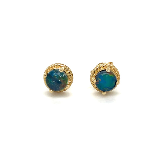 Natural Opal Stud Earrings