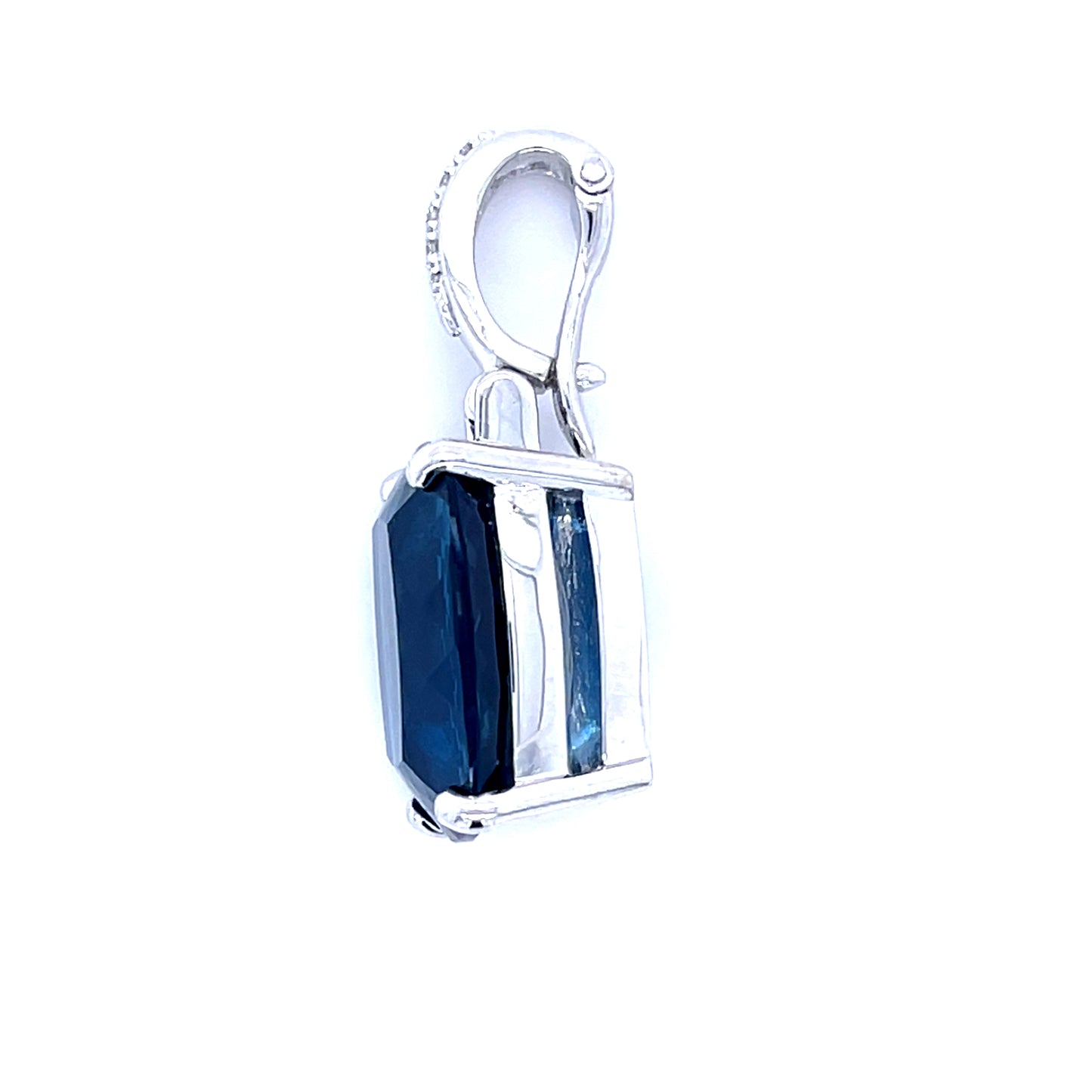 London Blue Topaz & Diamonds Pendant