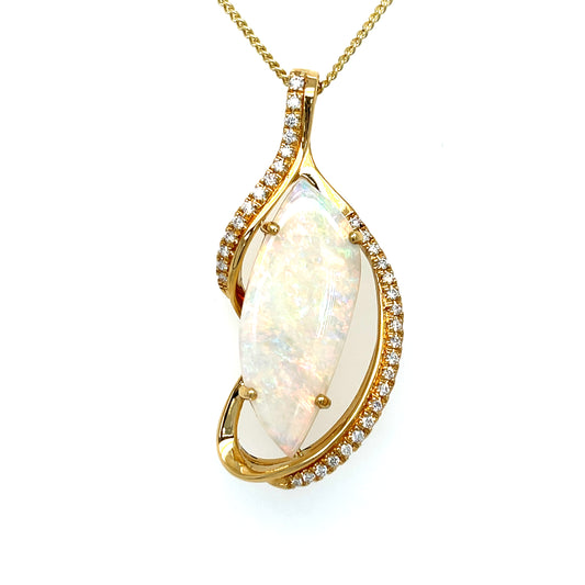 Natural Crystal Opal Pendant