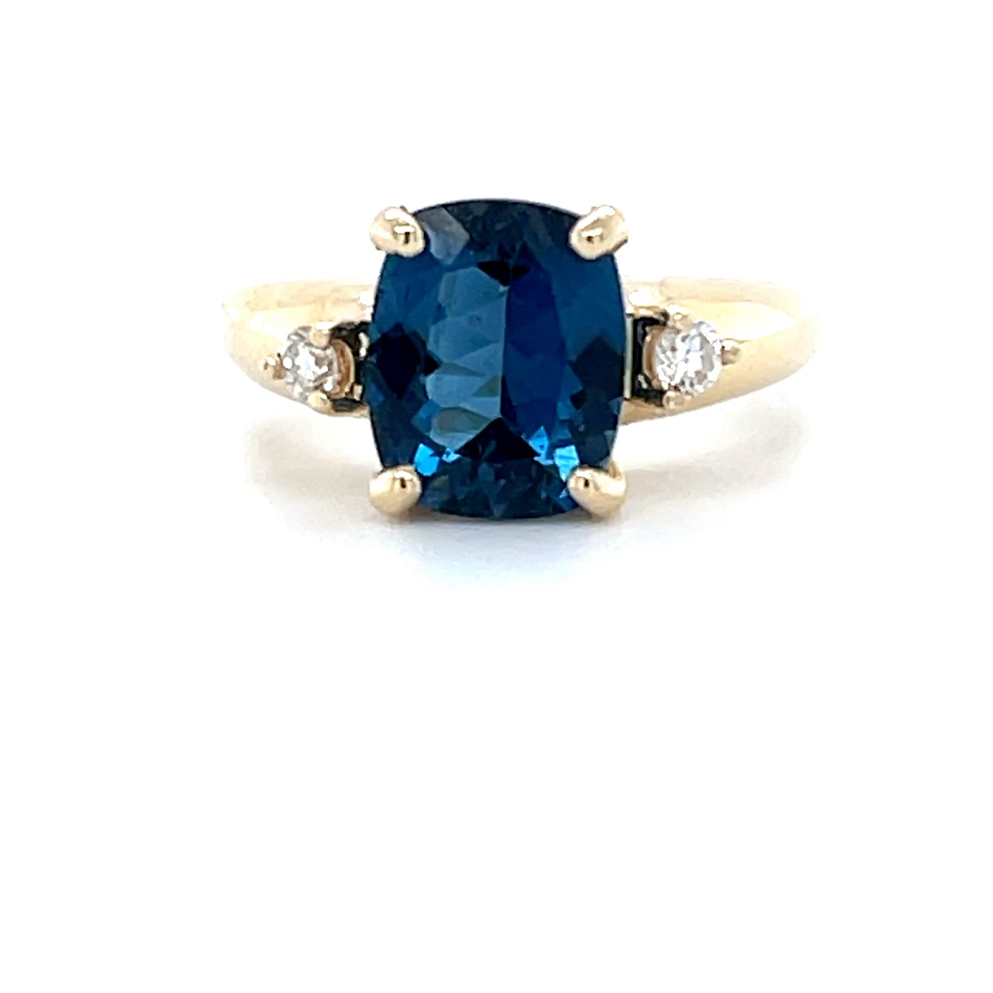 London Blue Topaz & Diamond Dress Ring