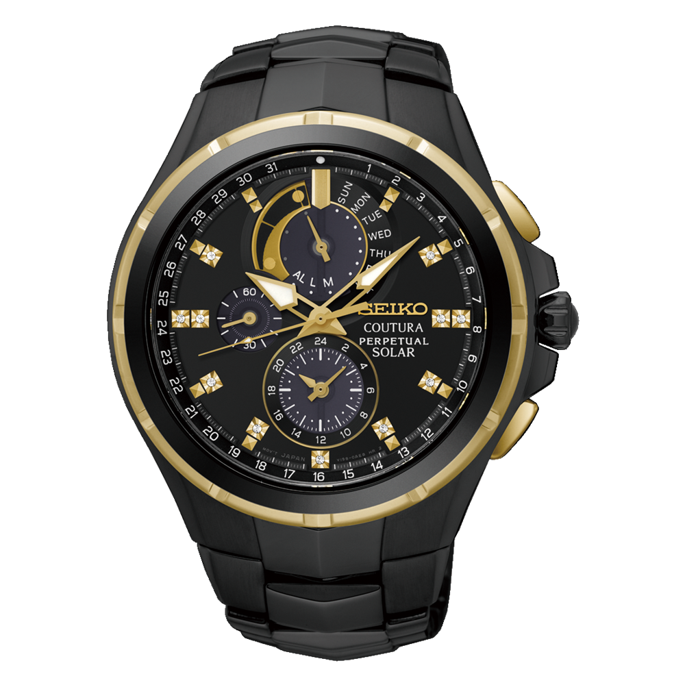 SEIKO Coutura Diamond Solar Perpetual Calendar Watch