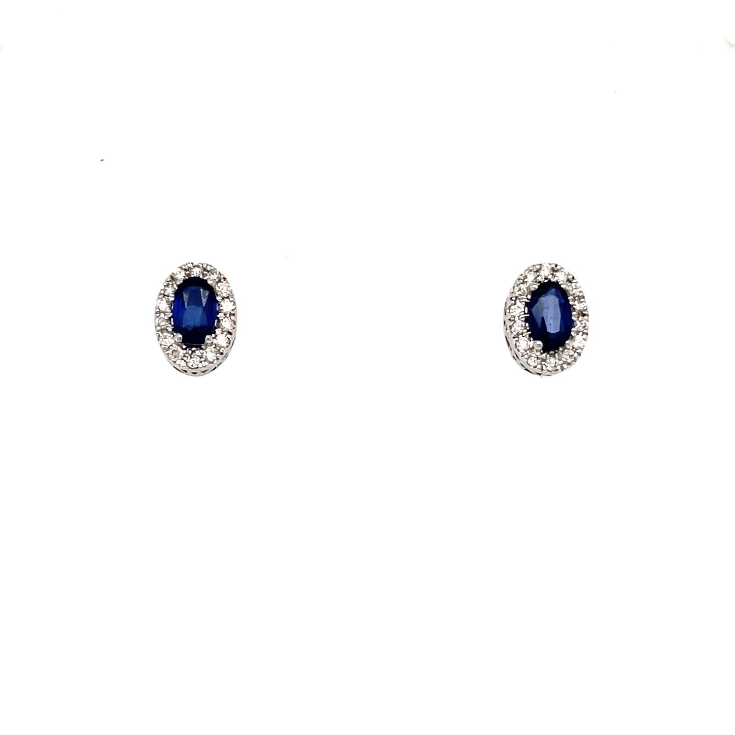 White Gold Sapphire & Diamond Set