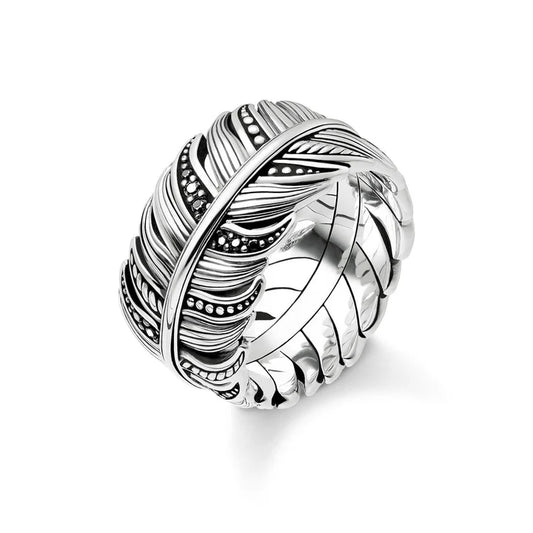 Ring "Feather Pavé"