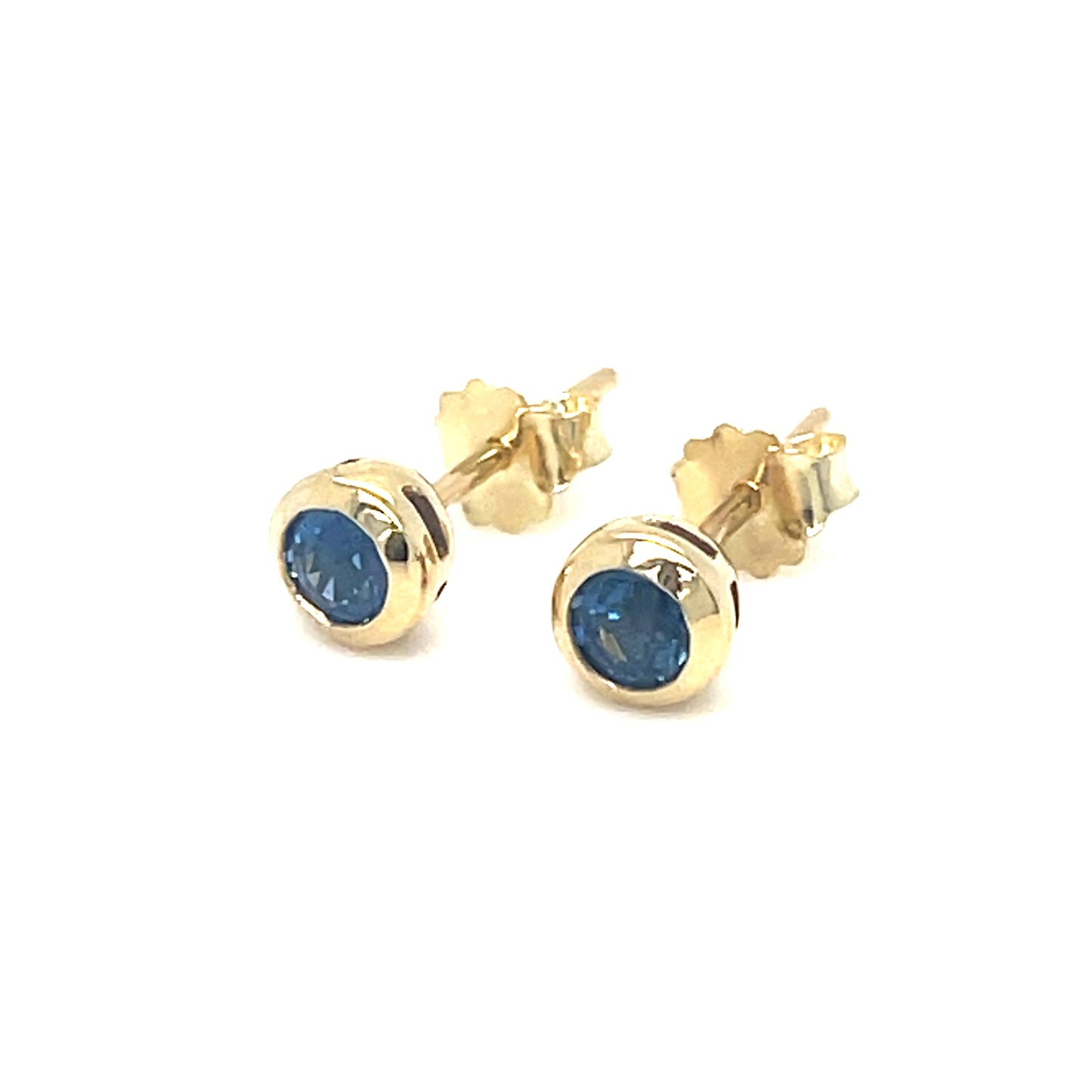 Natural Sapphire Stud Earrings