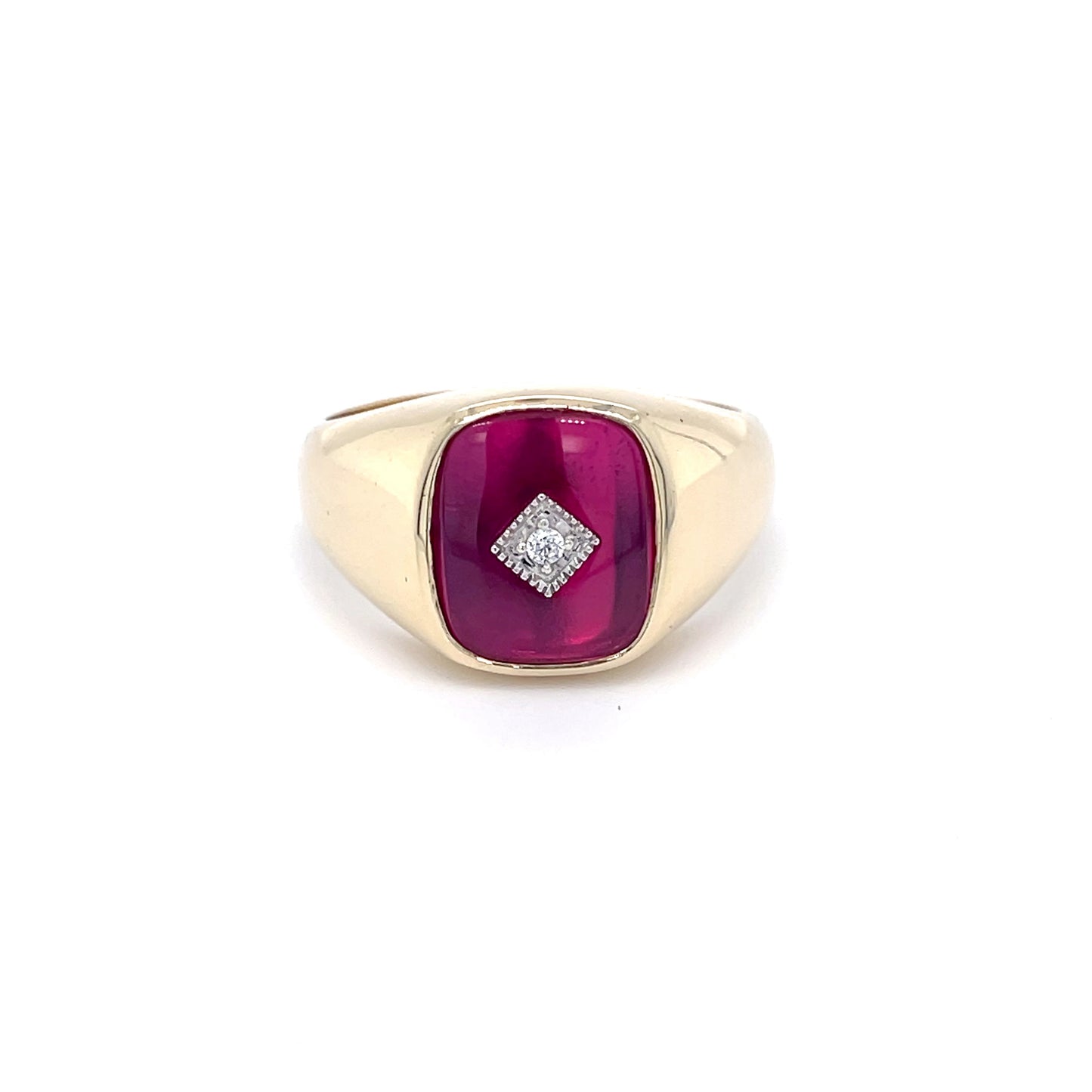 Red Spinel Men's Ring