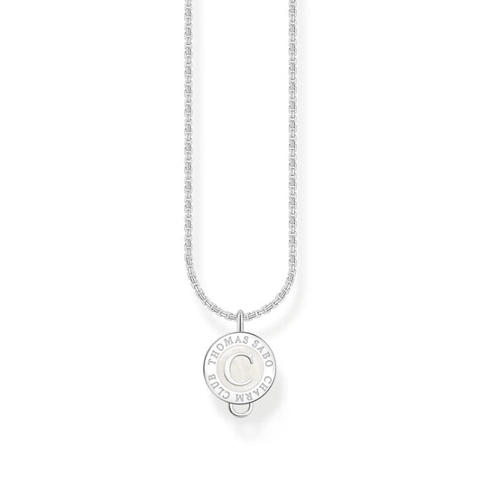 Charm Necklace With Cold Enamel Silver