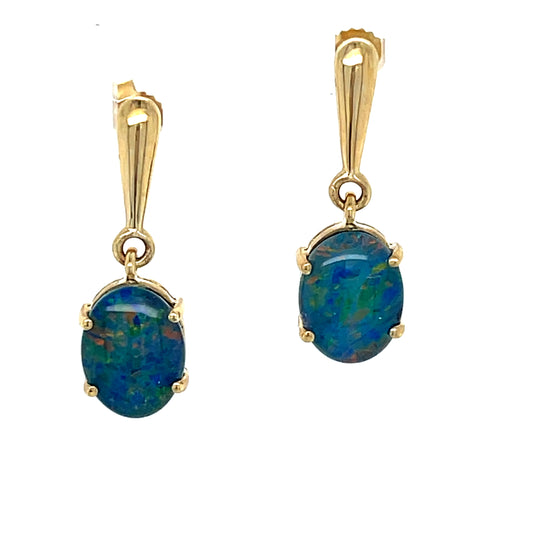 Natural Opal Stud Earrings